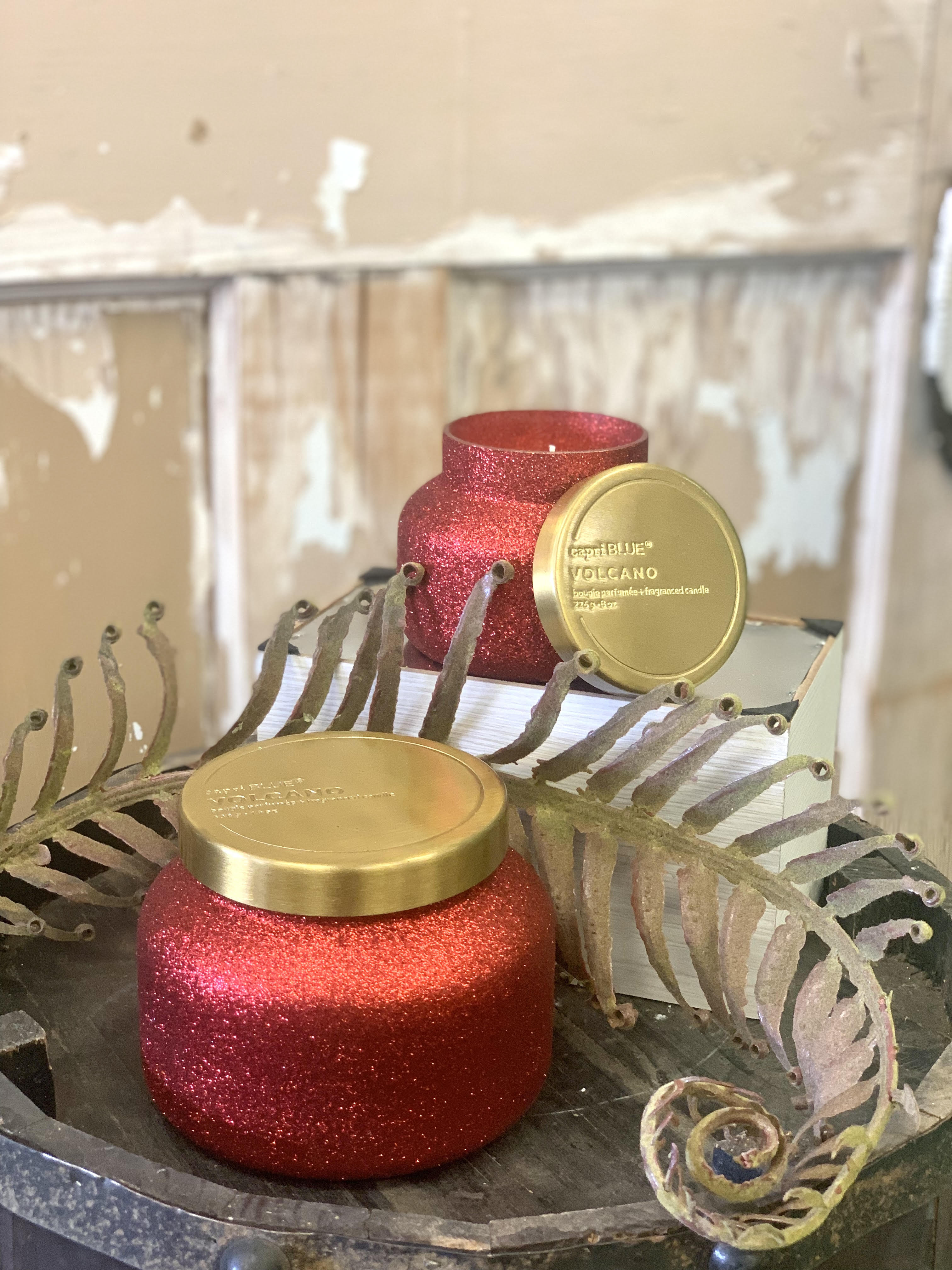 CapriBlue Red Glitter Volcano Candle